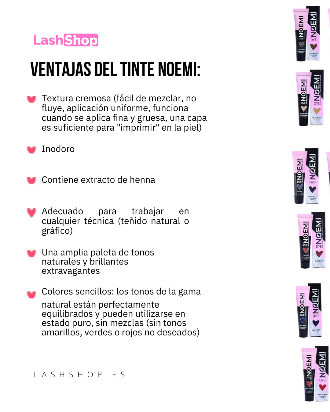 TINTE NEGRO NOEMI, EFECTO HENNA PARA CEJAS Y PESTAÑAS (CON ALOE VERA Y TÉ VERDE)